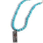 Hopeful Headline - Blue Necklace