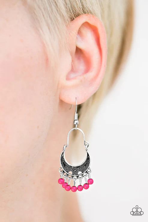 Hopelessly Houston - Pink Earring