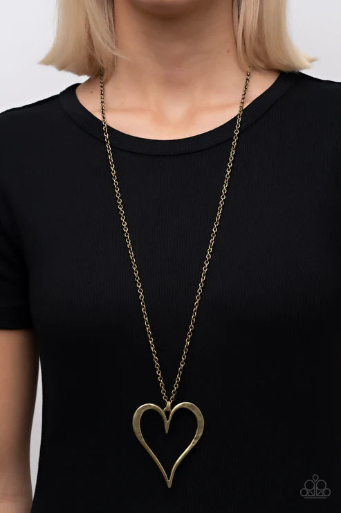 Hopelessly In Love - Brass Necklace
