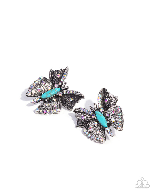 Hovering Harmony - Blue Earring