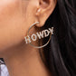 Howdy Hoedown - Gold Earring