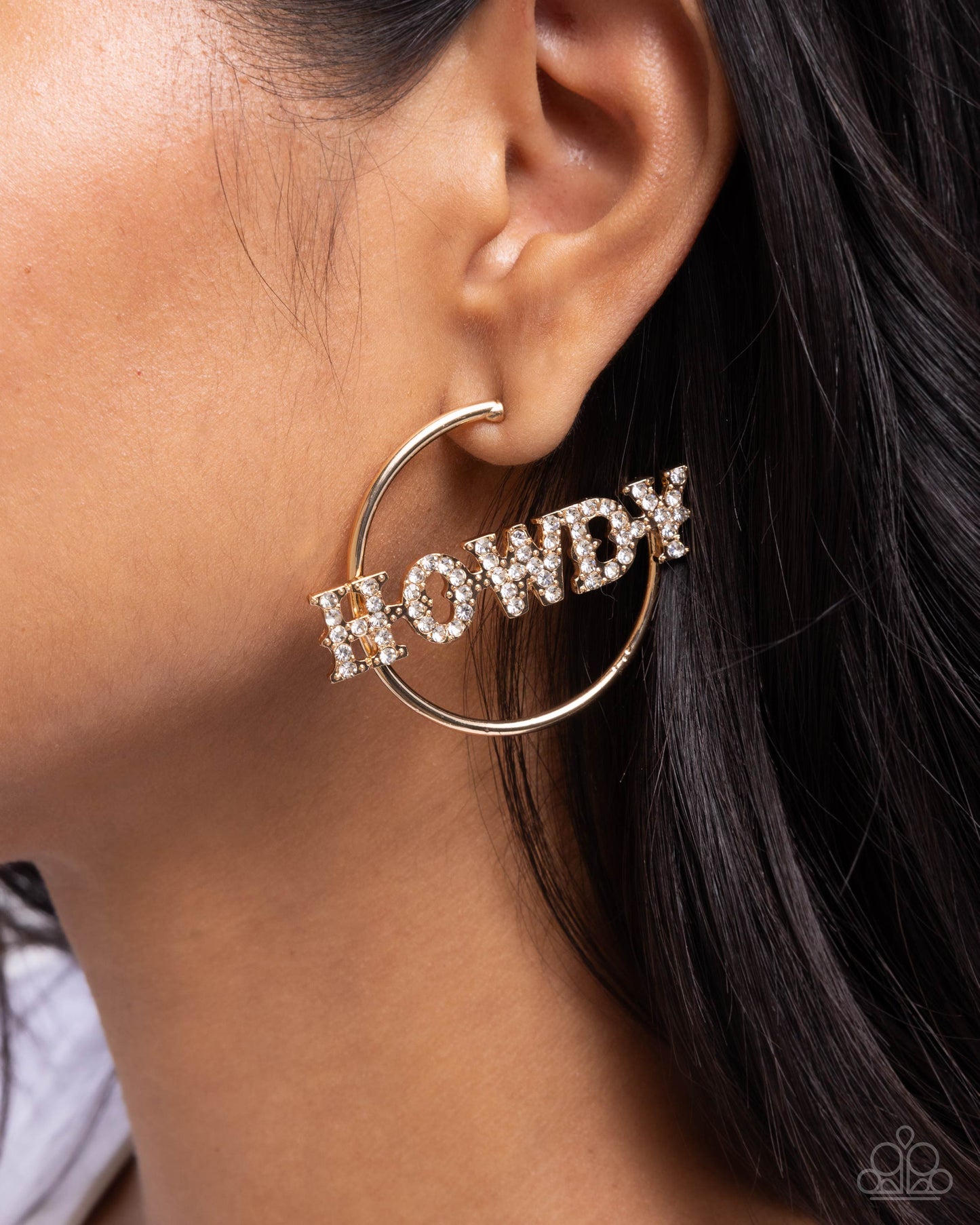 Howdy Hoedown - Gold Earring