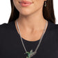 Hummingbird Headline - Green Necklace