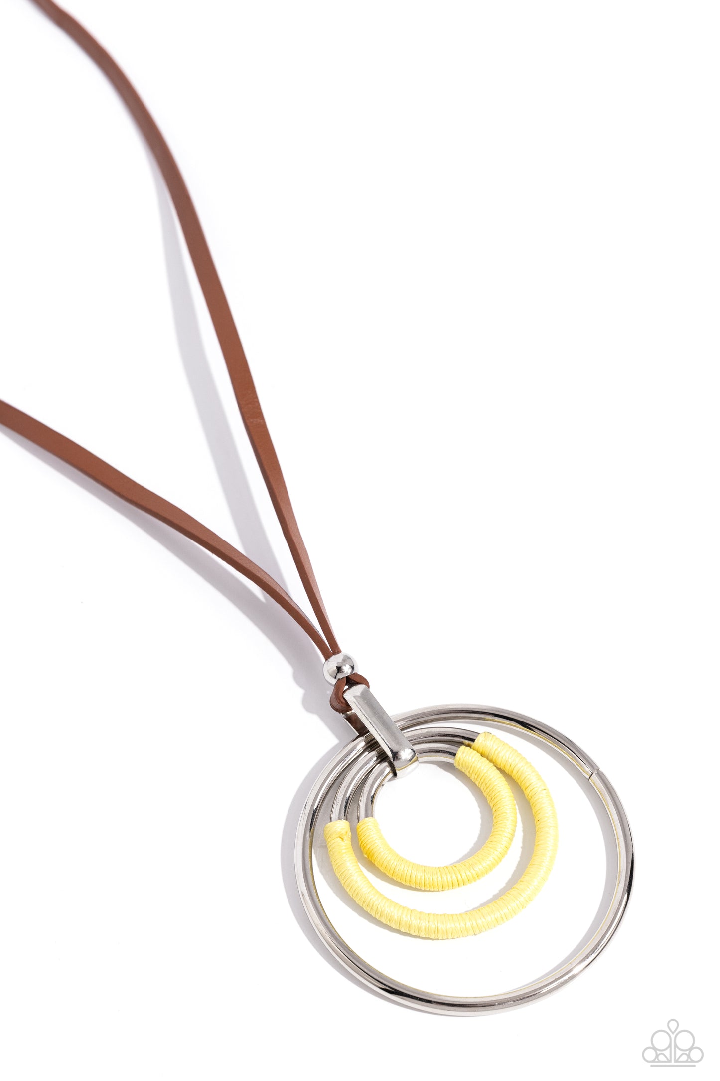 Hypnotic Happenings - Yellow Necklace