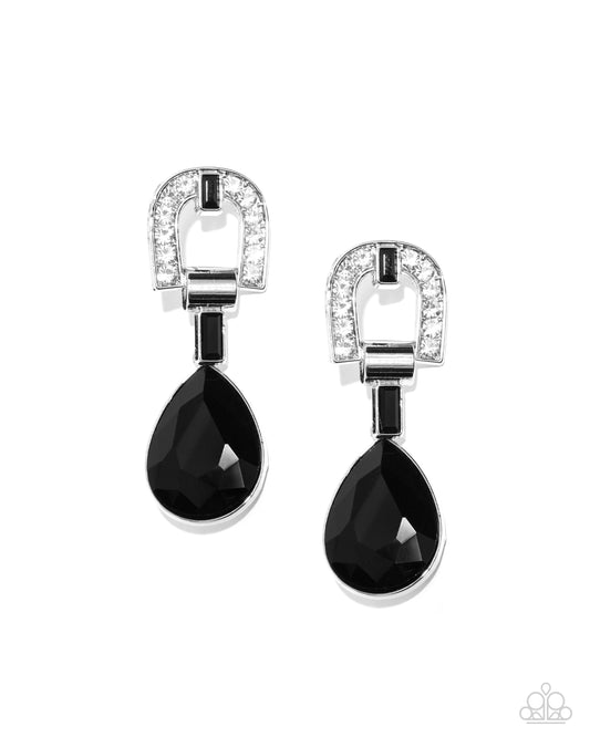 In ARCHING Order - Black Earring