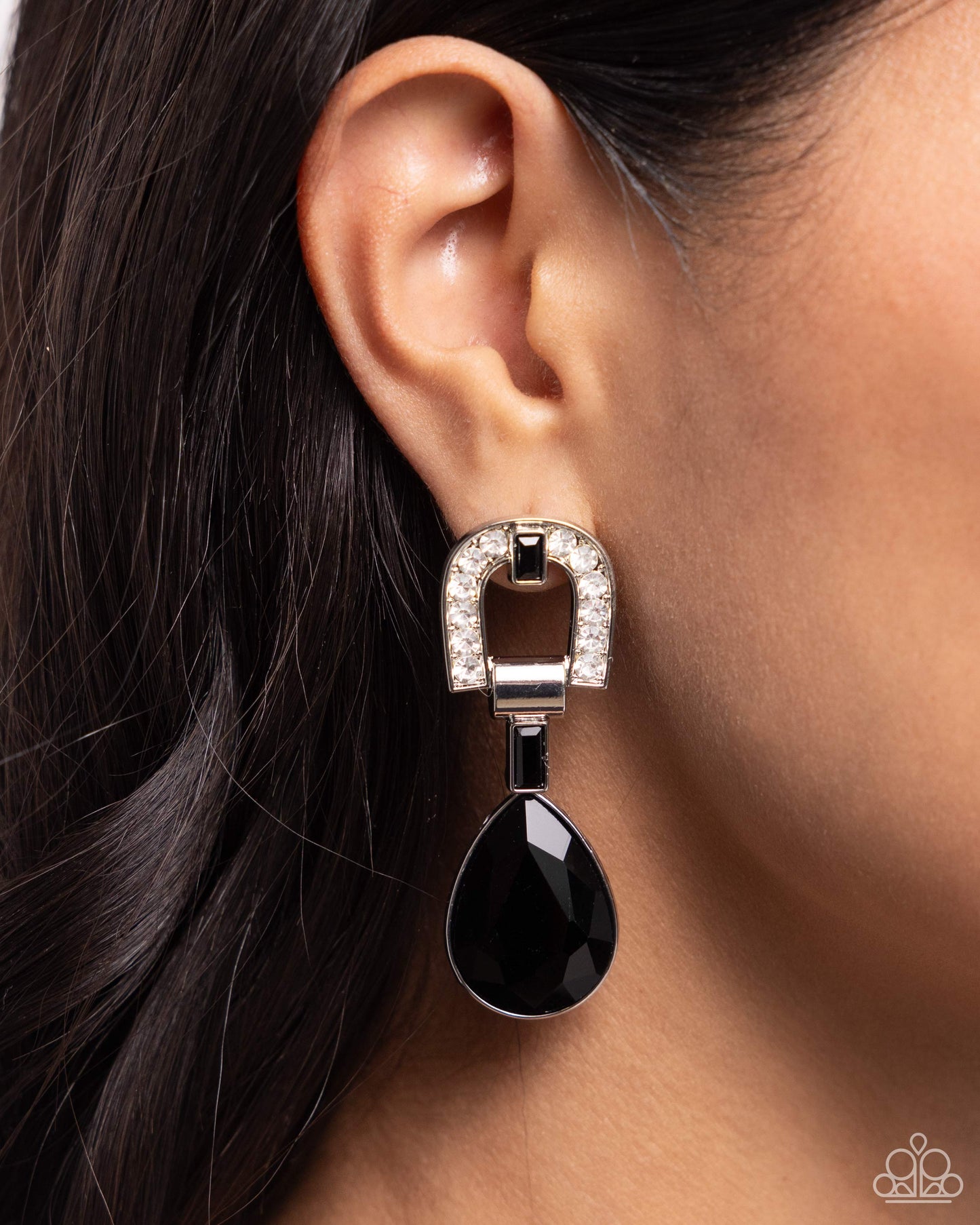 In ARCHING Order - Black Earring