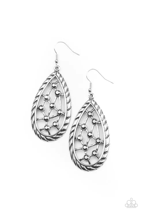 Industrial Incandescence - Silver Earring