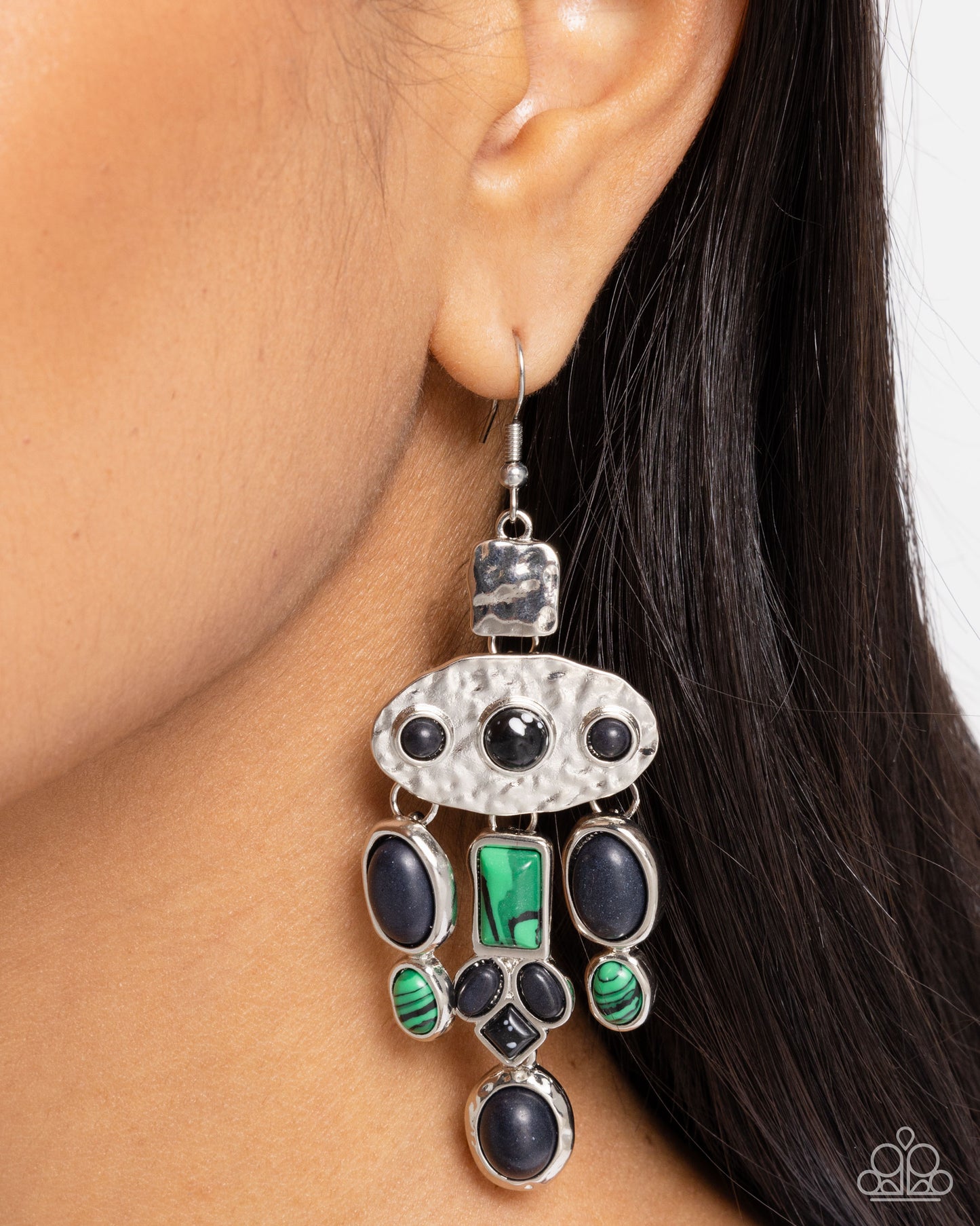 Inspired Interval - Black Earring