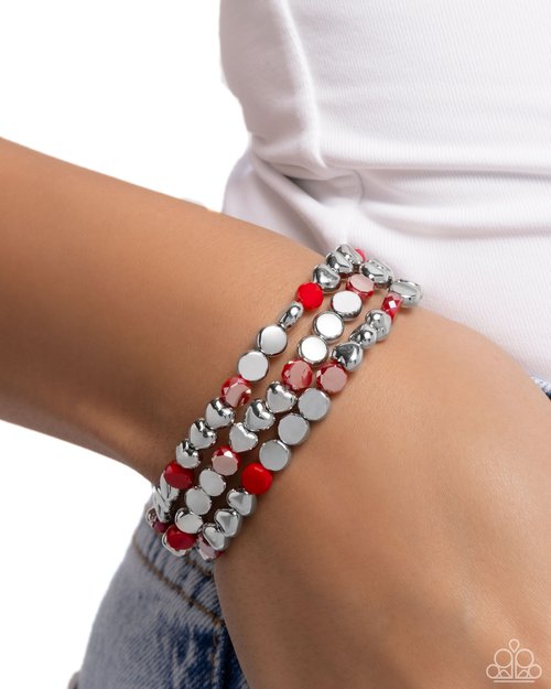 Instant Shimmer - Red Bracelet