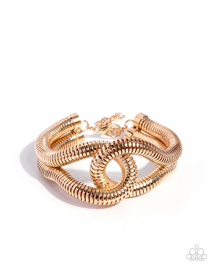 Interlocked Ignition - Gold Bracelet