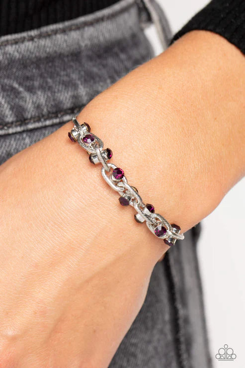 Intertwined Illusion - Purple Bracelet