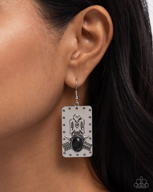 Invincible Icon - Black Earring