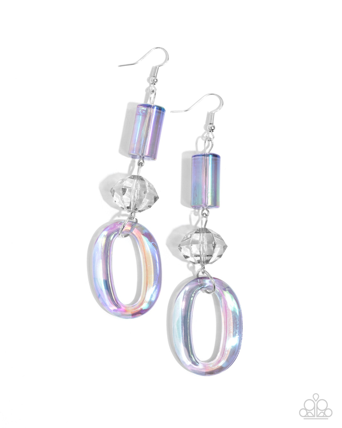 Iridescent Infatuation - Silver Earring