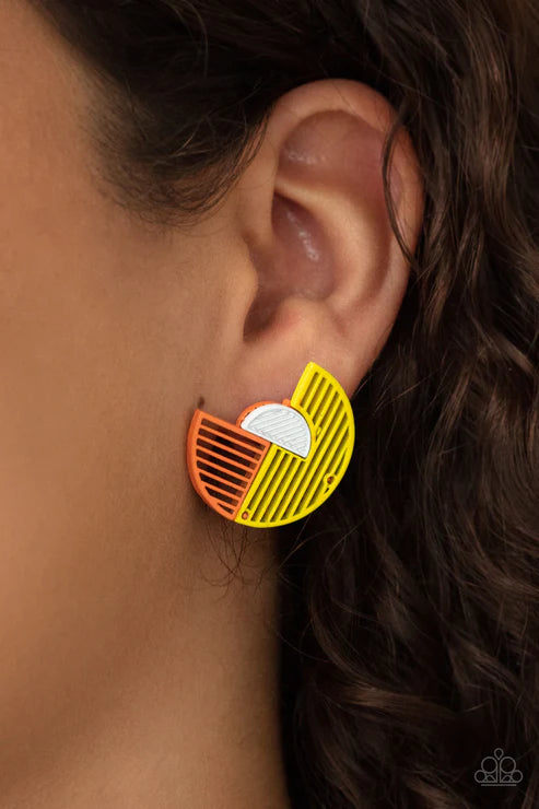 It's Just an Expression - Yellow Earring