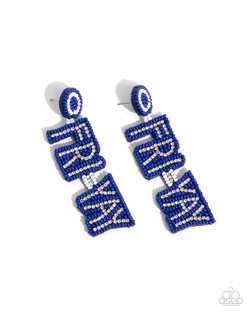 Its Friday! - Blue Earring