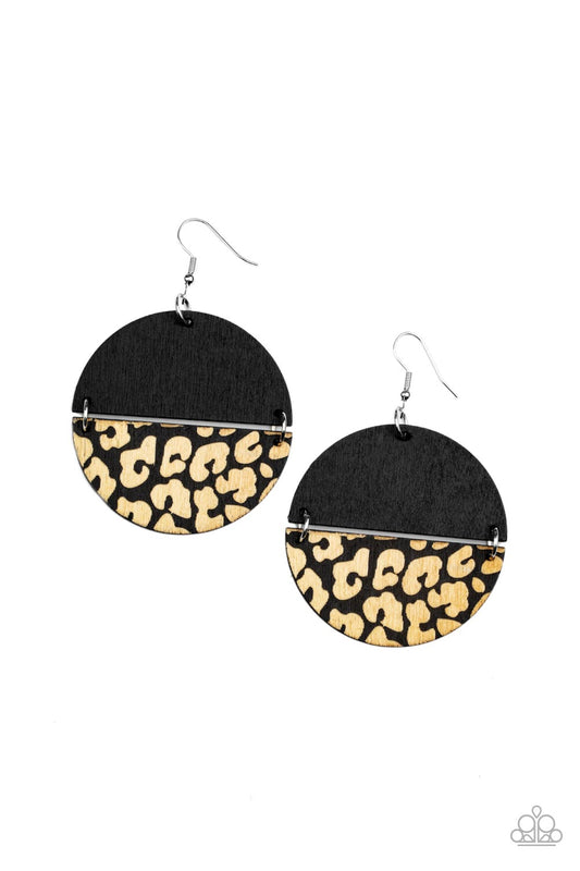 Jungle Catwalk - Black Earring