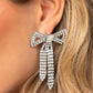 Just BOW With It - White Earring