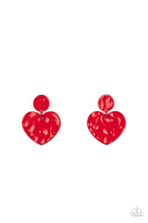 Just a Little Crush! - Red Earring