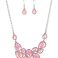 Keeps GLOWING and GLOWING - Pink Necklace