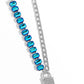 LOCK and Roll - Blue Necklace