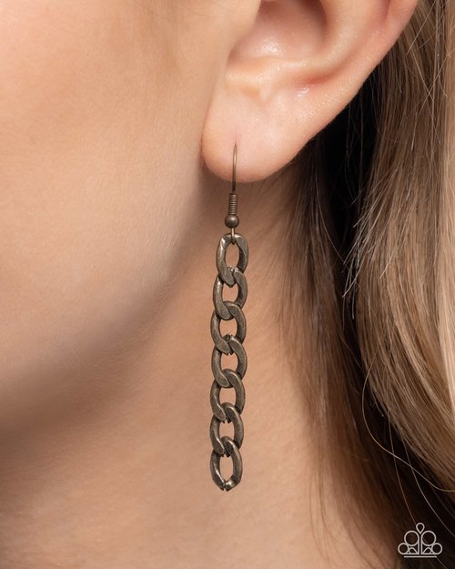 Laurel Layover - Brass Necklace