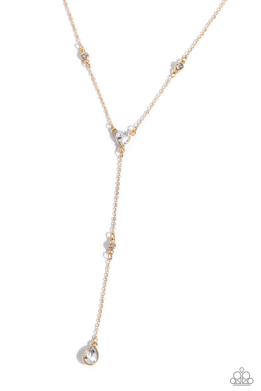 Lavish Lariat - Gold Necklace