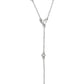 Lavish Lariat - White Necklace