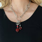 Lay Down Your CHARMS - Red Necklace