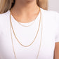 Layer Lockdown - Gold Necklace