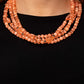 Layered Lass - Orange Necklace