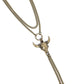 Layered Longhorn - Brass Necklace