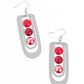 Layered Lure - Red Earring