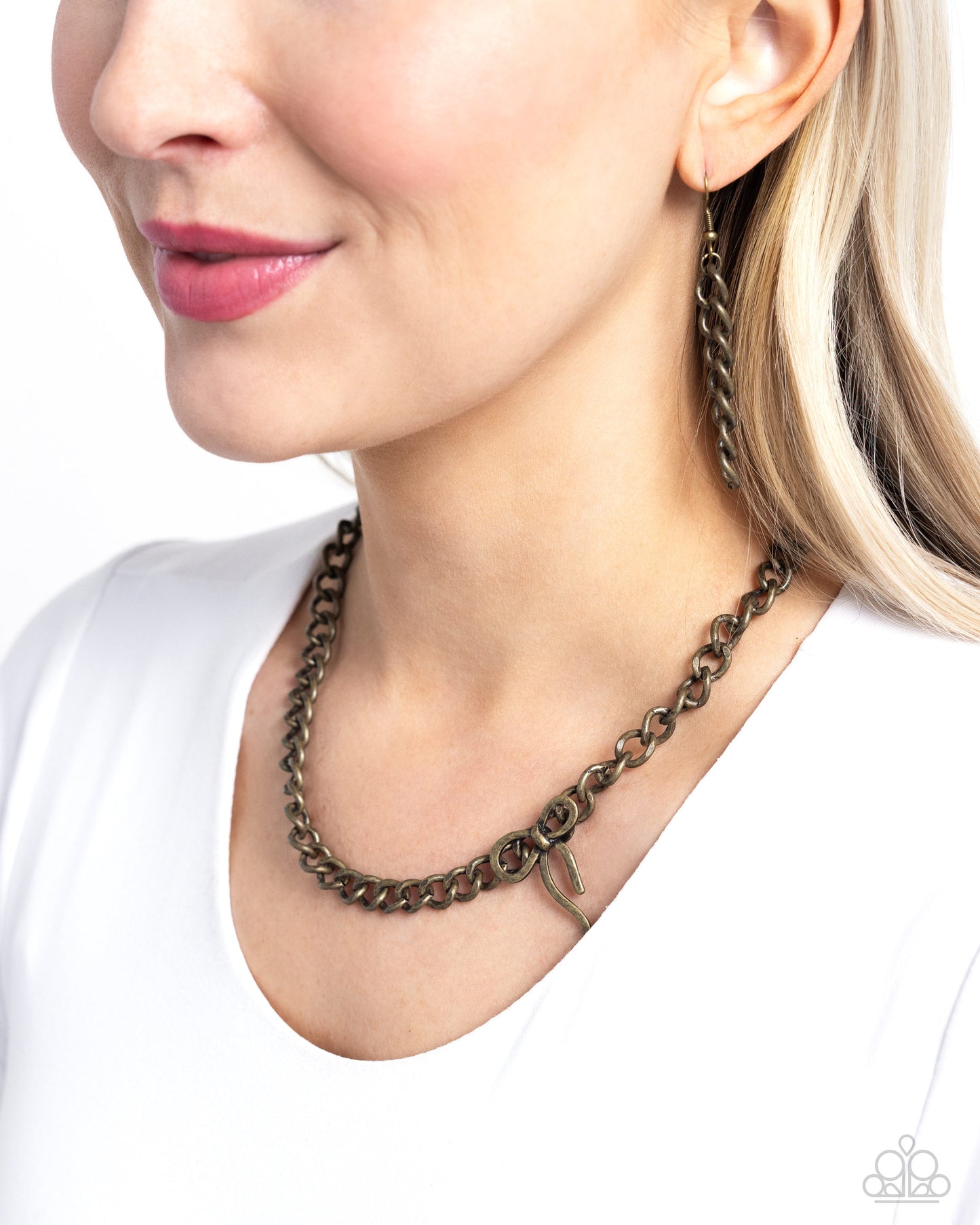 Leading Loops - Brass Necklace