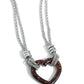 Lead with Your Heart - Brown Necklace