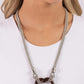 Lead with Your Heart - Brown Necklace