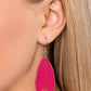 Leather Lounge - Pink Earring