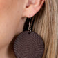 Leathery Loungewear - Brown Earring