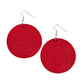 Leathery Loungewear - Red Earring