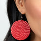 Leathery Loungewear - Red Earring