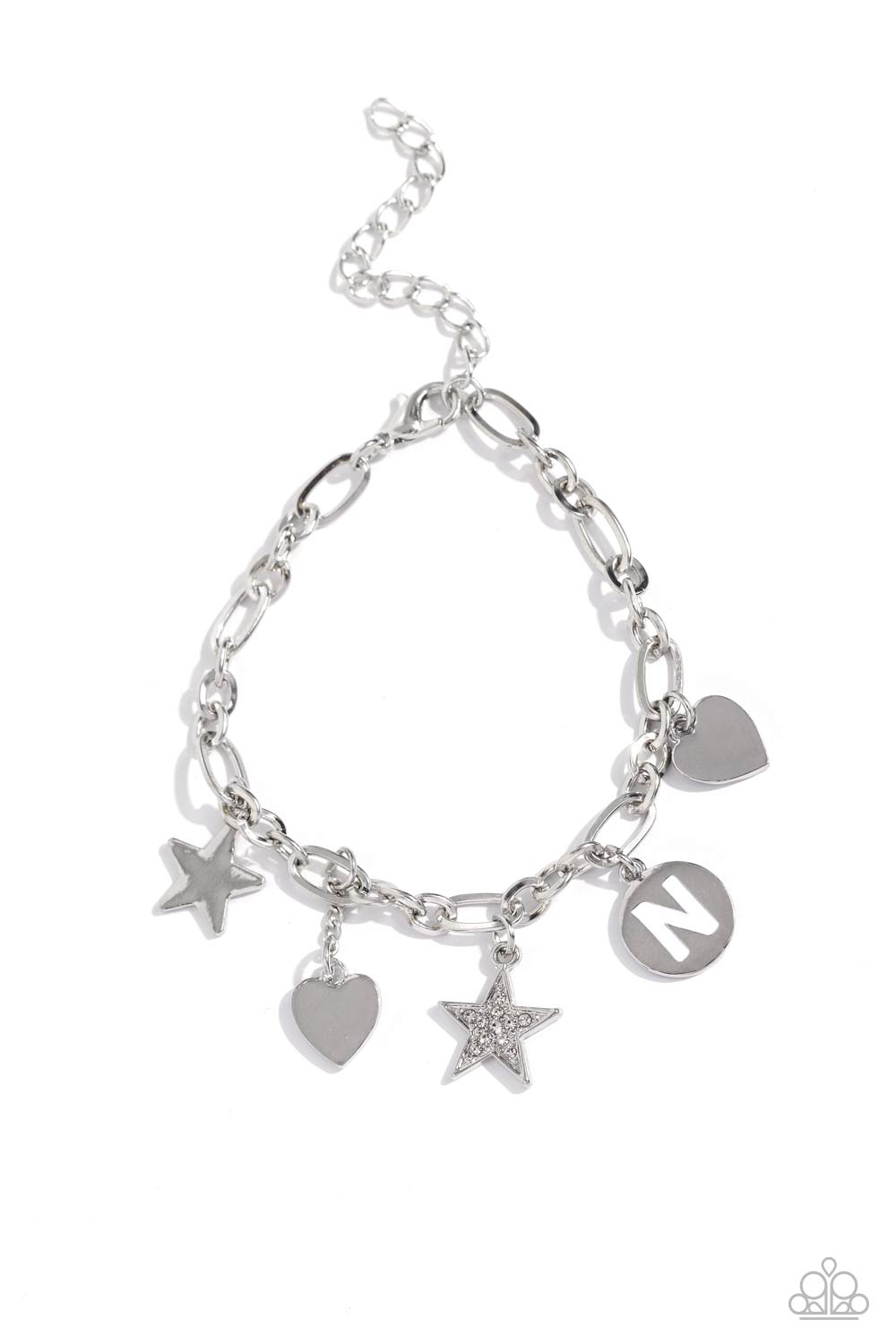 Legacy Letters - White - N - Bracelet