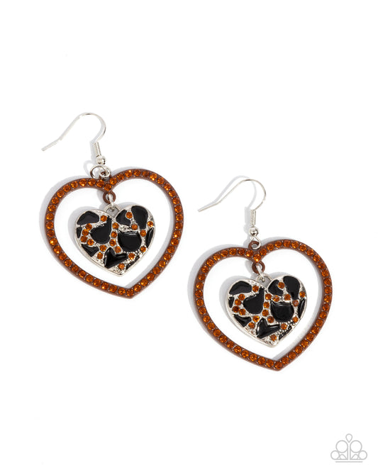 Leopard Love - Brown Earring