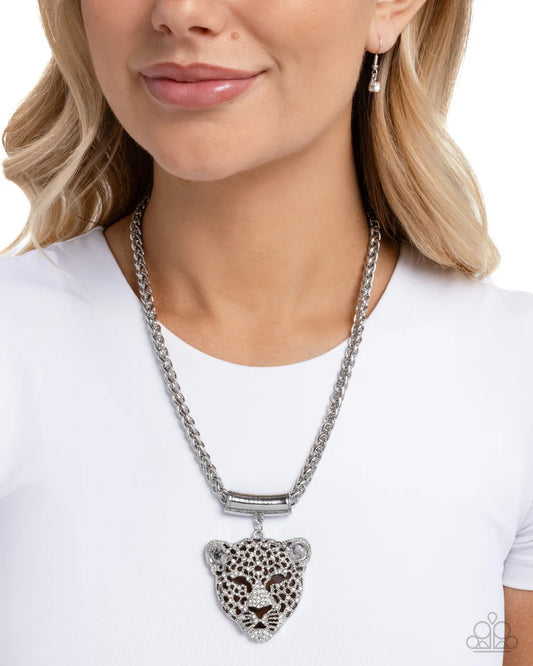 Leopard Luminescence - Black Necklace