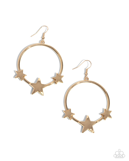 Let SPARKLE Ring! - Gold Earring