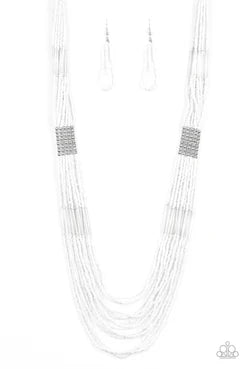 Let it Bead - White Necklace