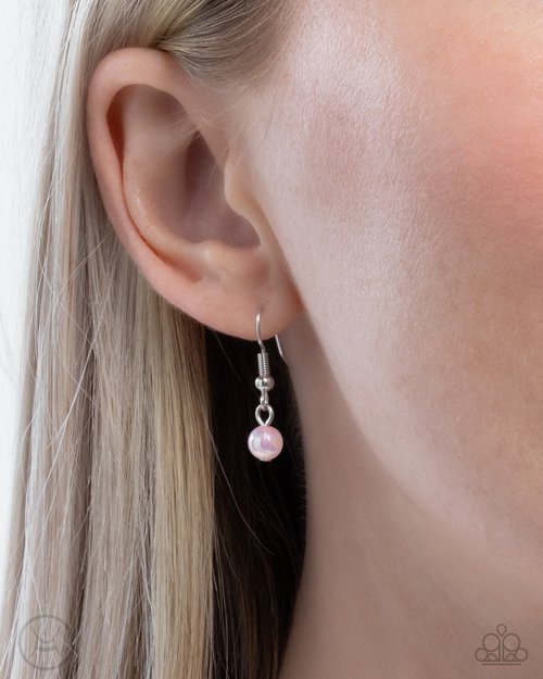 Life is the Bubbles - Pink Necklace