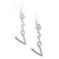 Light - Catching Letters - Silver Earring