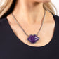 Lip Locked - Purple Necklace