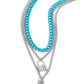Locked Labor - Blue Necklace