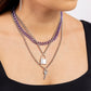 Locked Labor - Purple Necklace