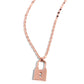Locked Lesson - Copper Necklace